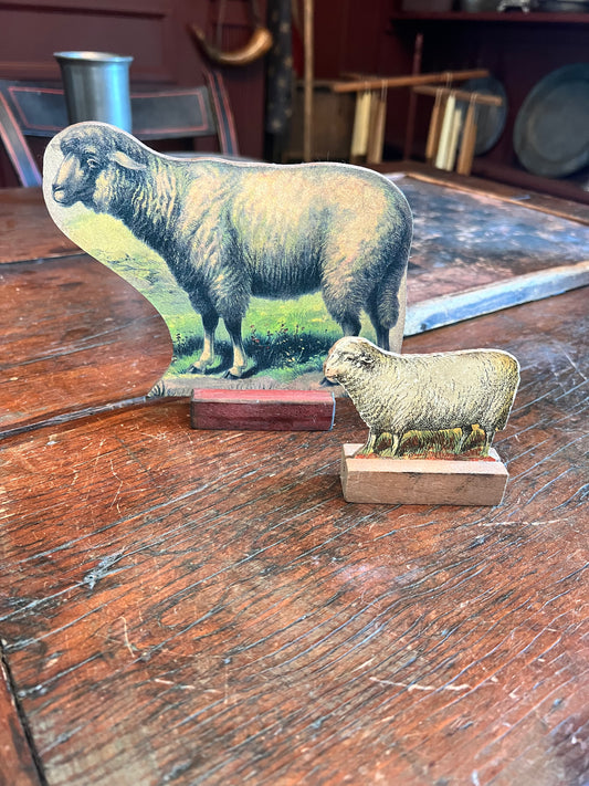 Vintage Cardboard Sheep Toys