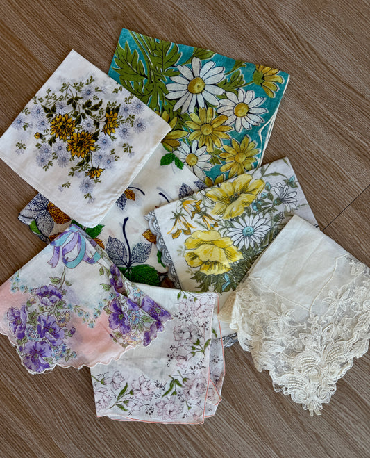 (7) Vintage Handkerchiefs