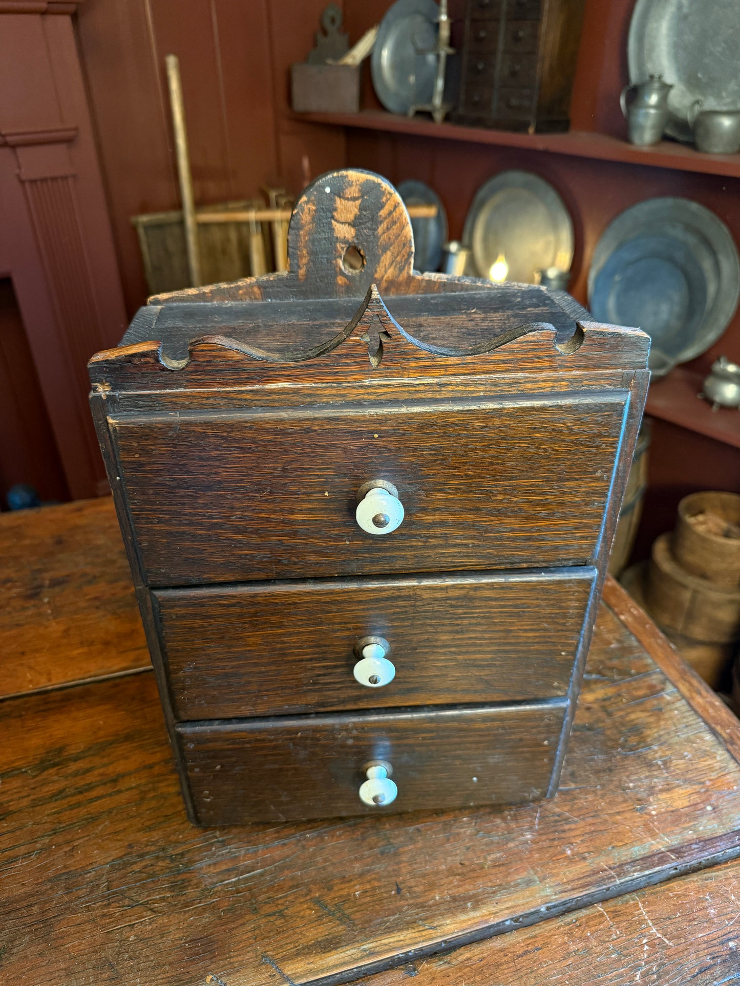 Early 3-Drawer Apothecary