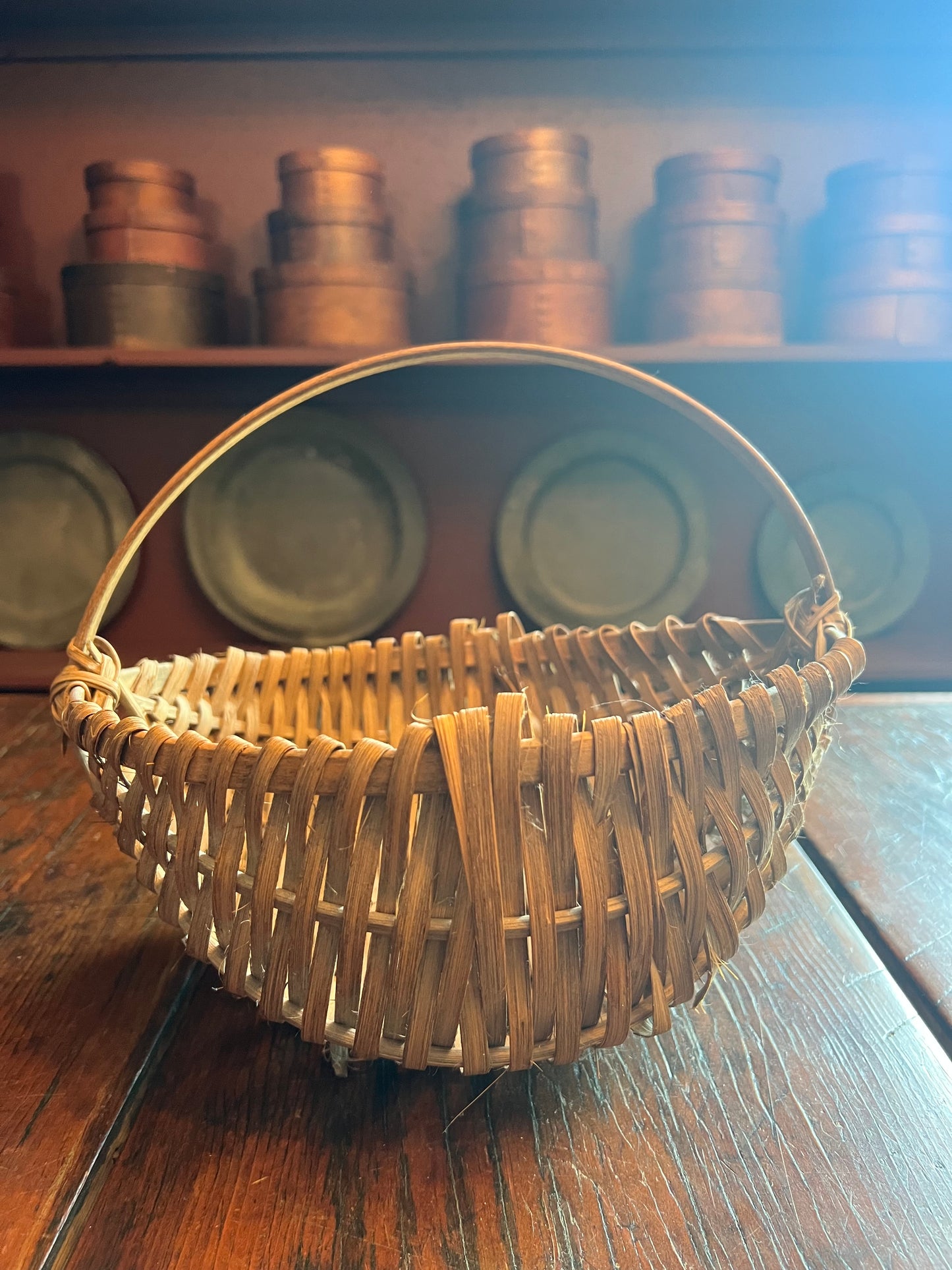 Handwoven Splint Basket, c. 1880–1930 (Option A)