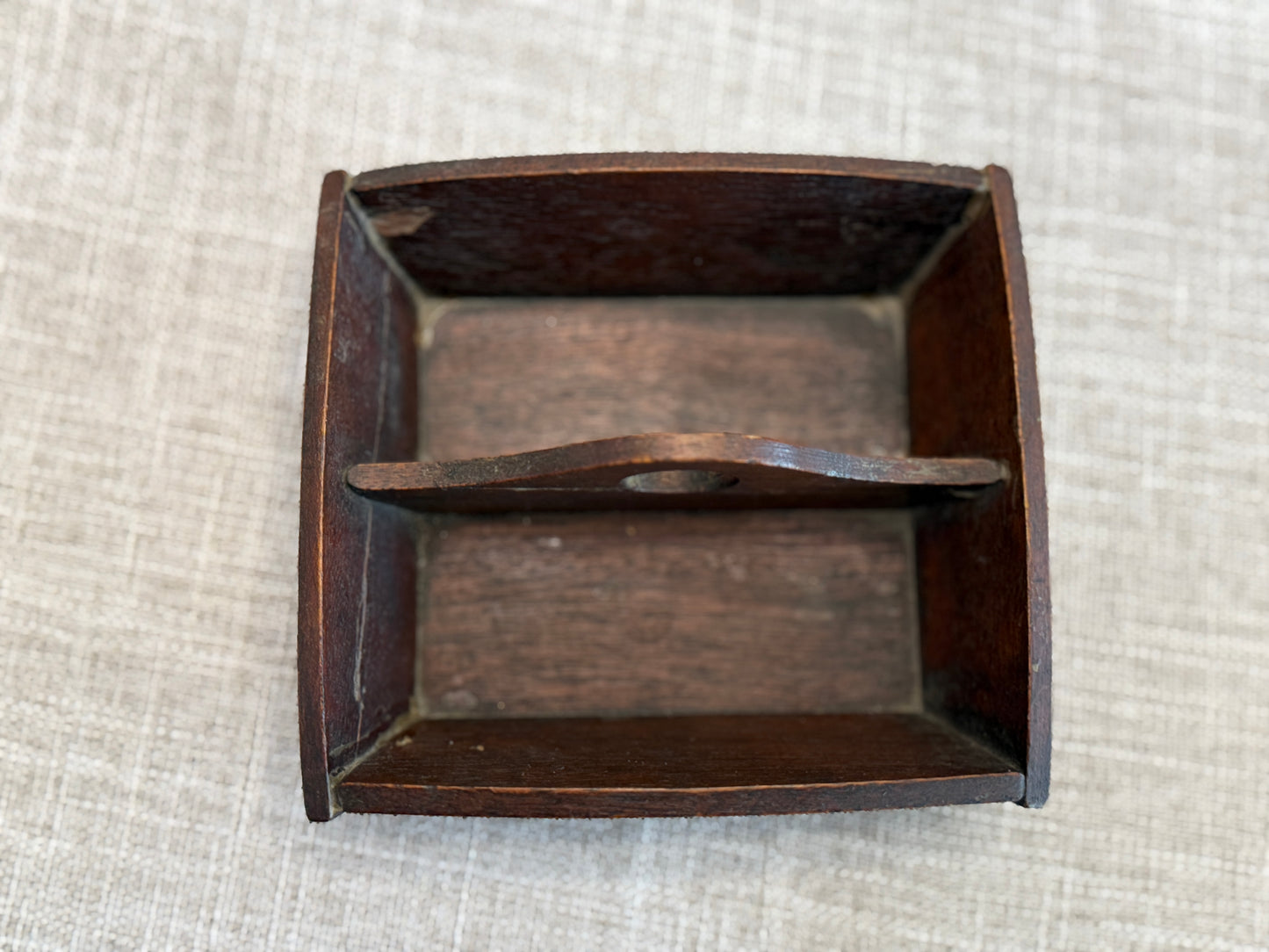 5” Miniature Wooden Tote with Repair