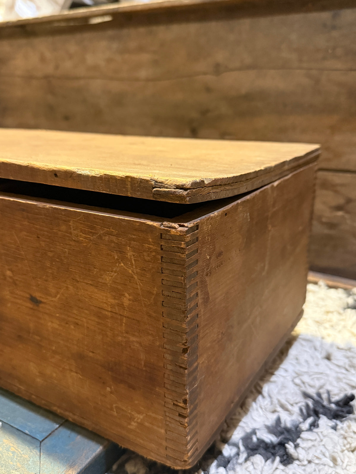 Antique Wooden Seed Box with Original Seed Labels