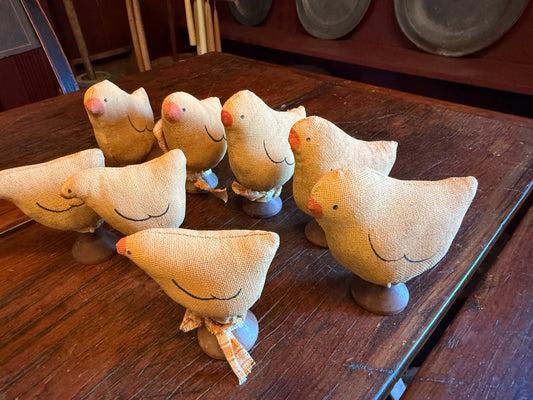 Set of 8 Primitive Chicks