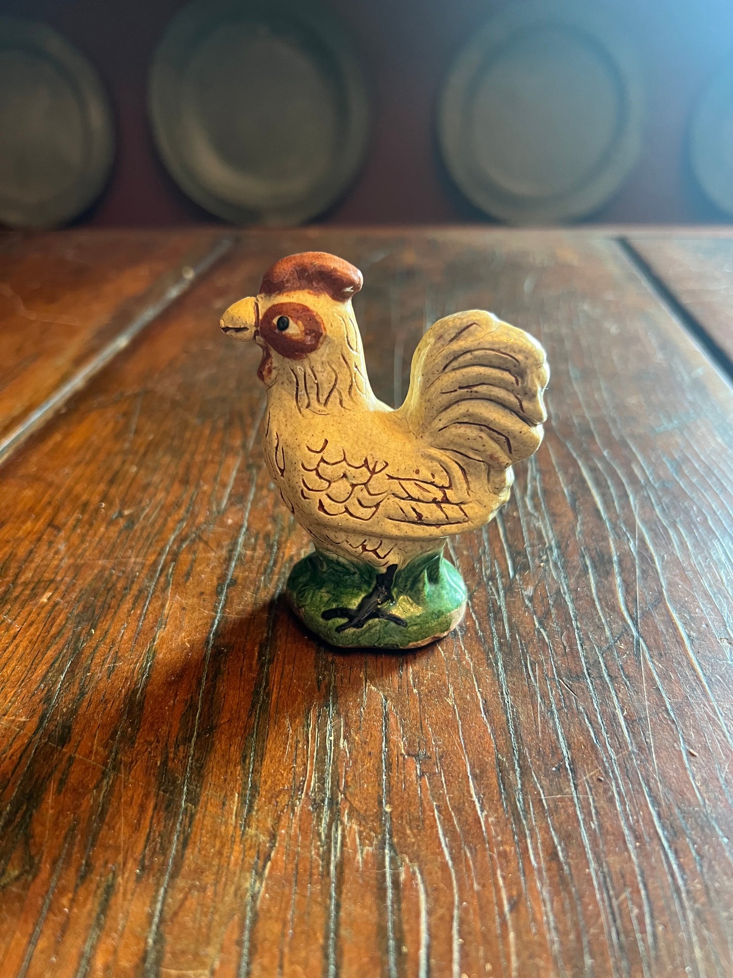 White Redware Rooster by Turtle Creek Pottery