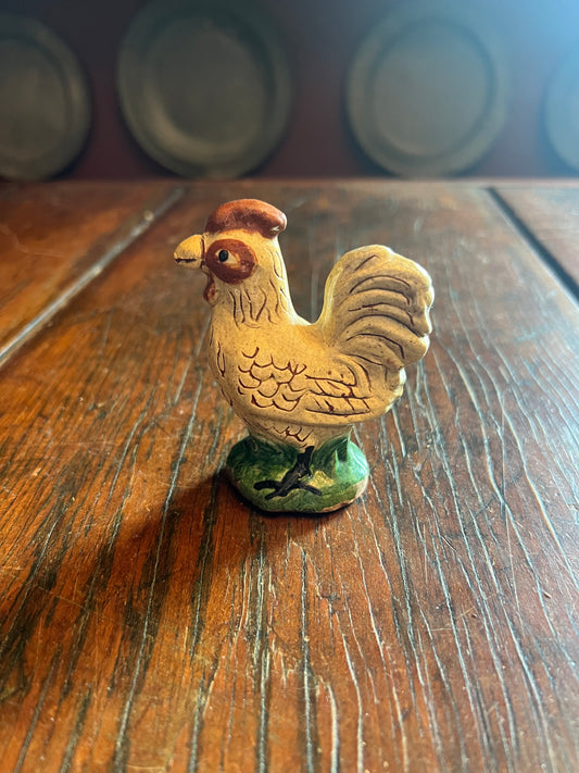 White Redware Rooster by Turtle Creek Pottery