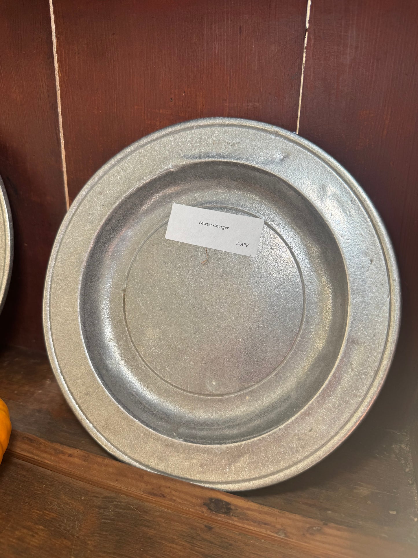 9” Pewter Plate/Charger