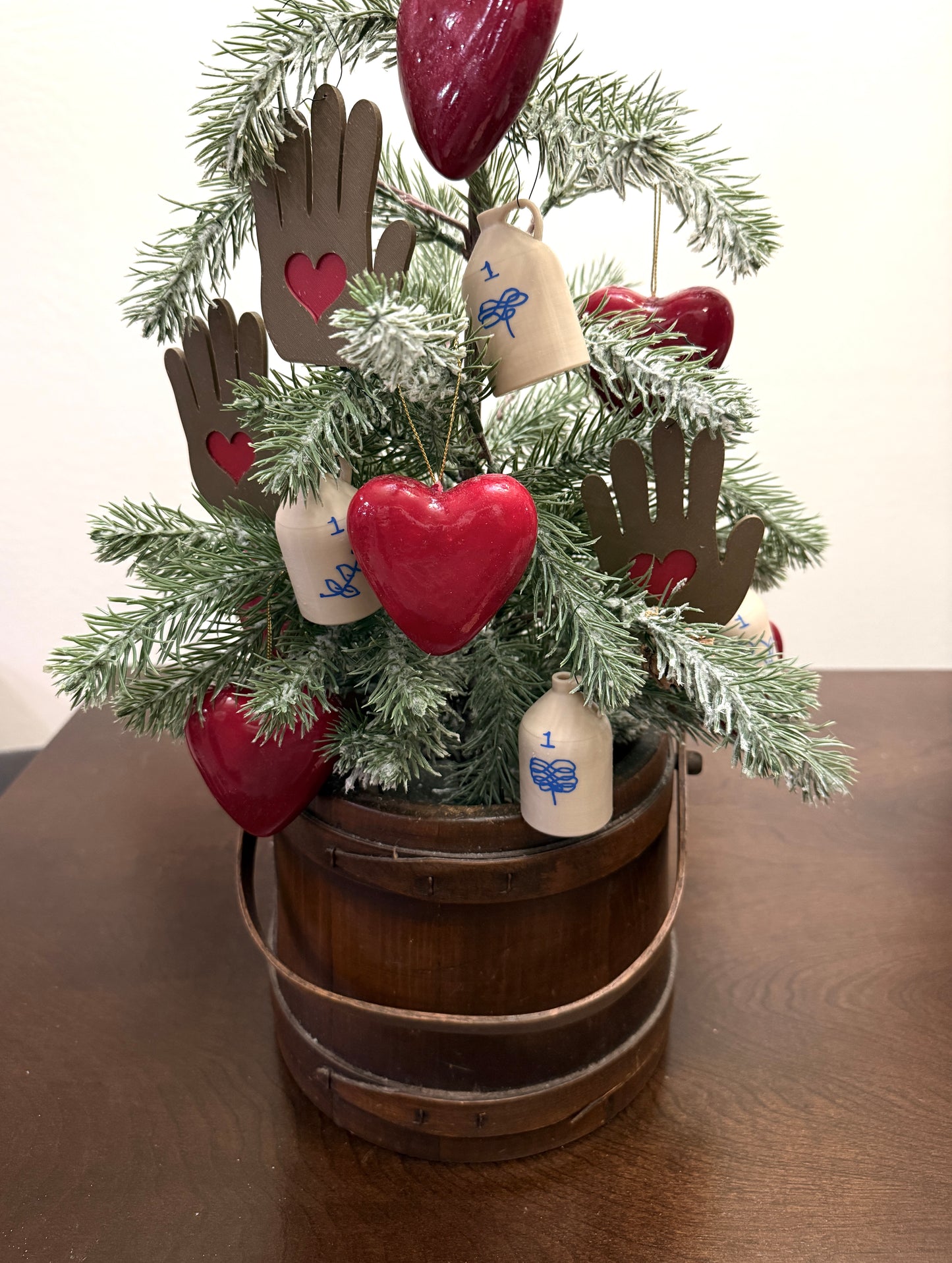 Heart & Hand Folk Ornaments (Set of 5)