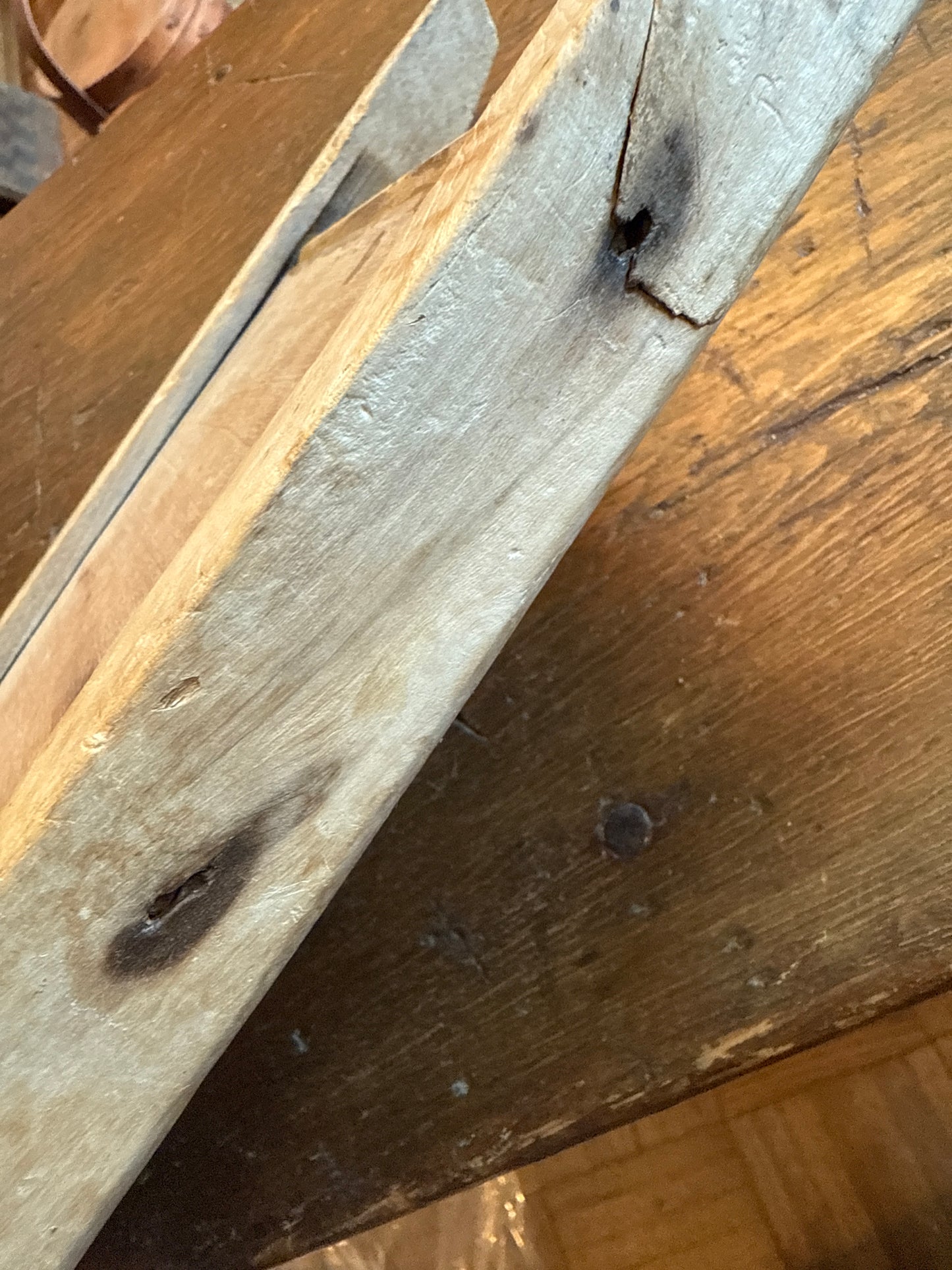 Early Wooden Salesman Sample Washboard “Little Daisy” with Square Nail Construction