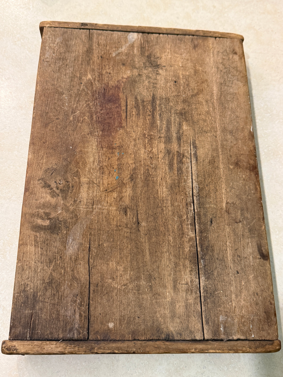Early Wooden Scrub Board with Lye Soap