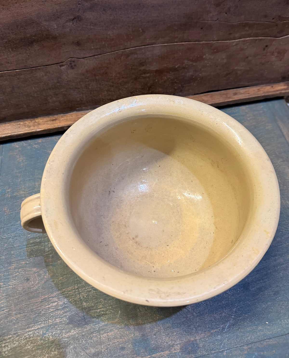 Antique Yellowware Chamber Pot