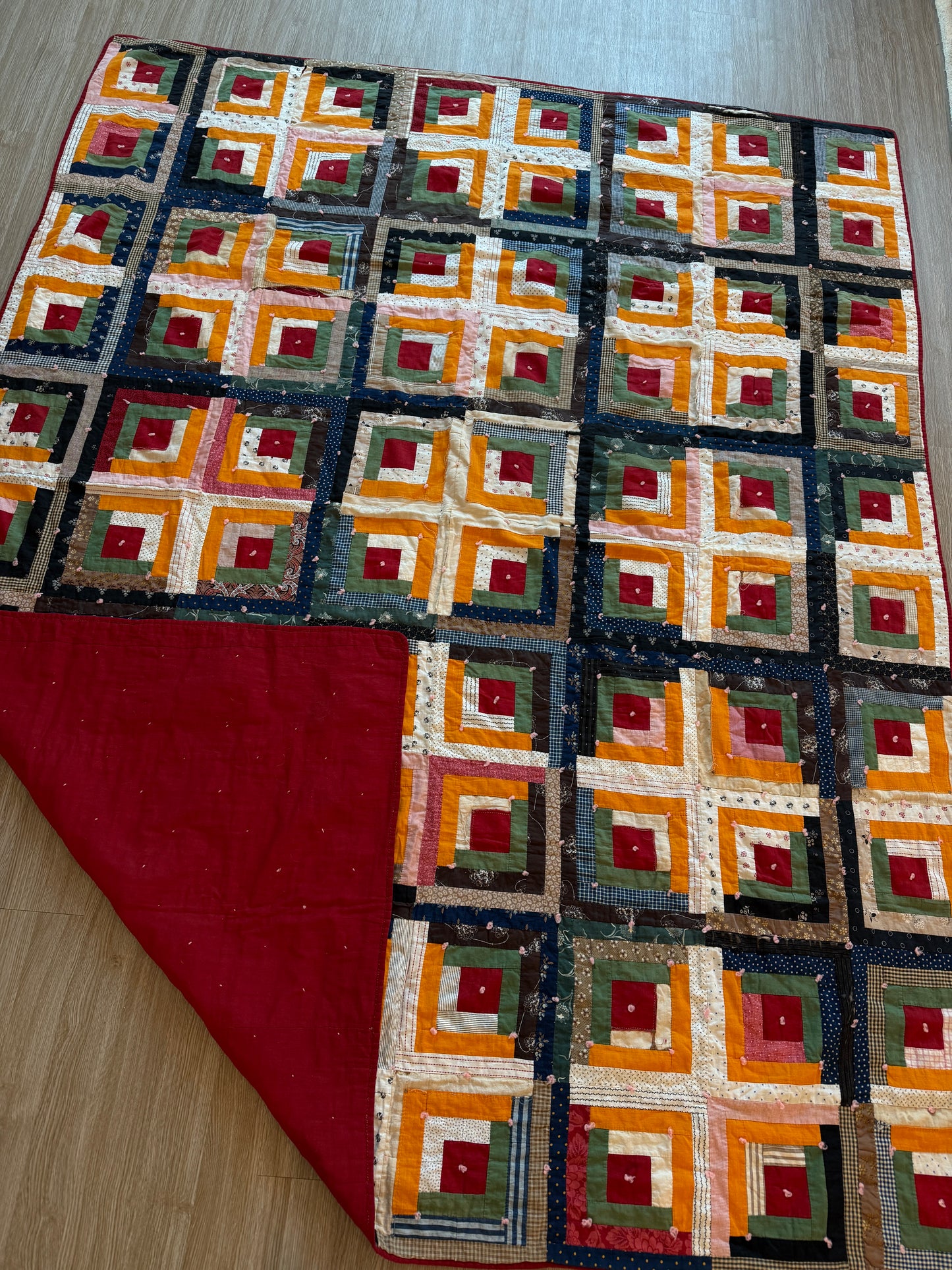 Antique Log Cabin Quilt