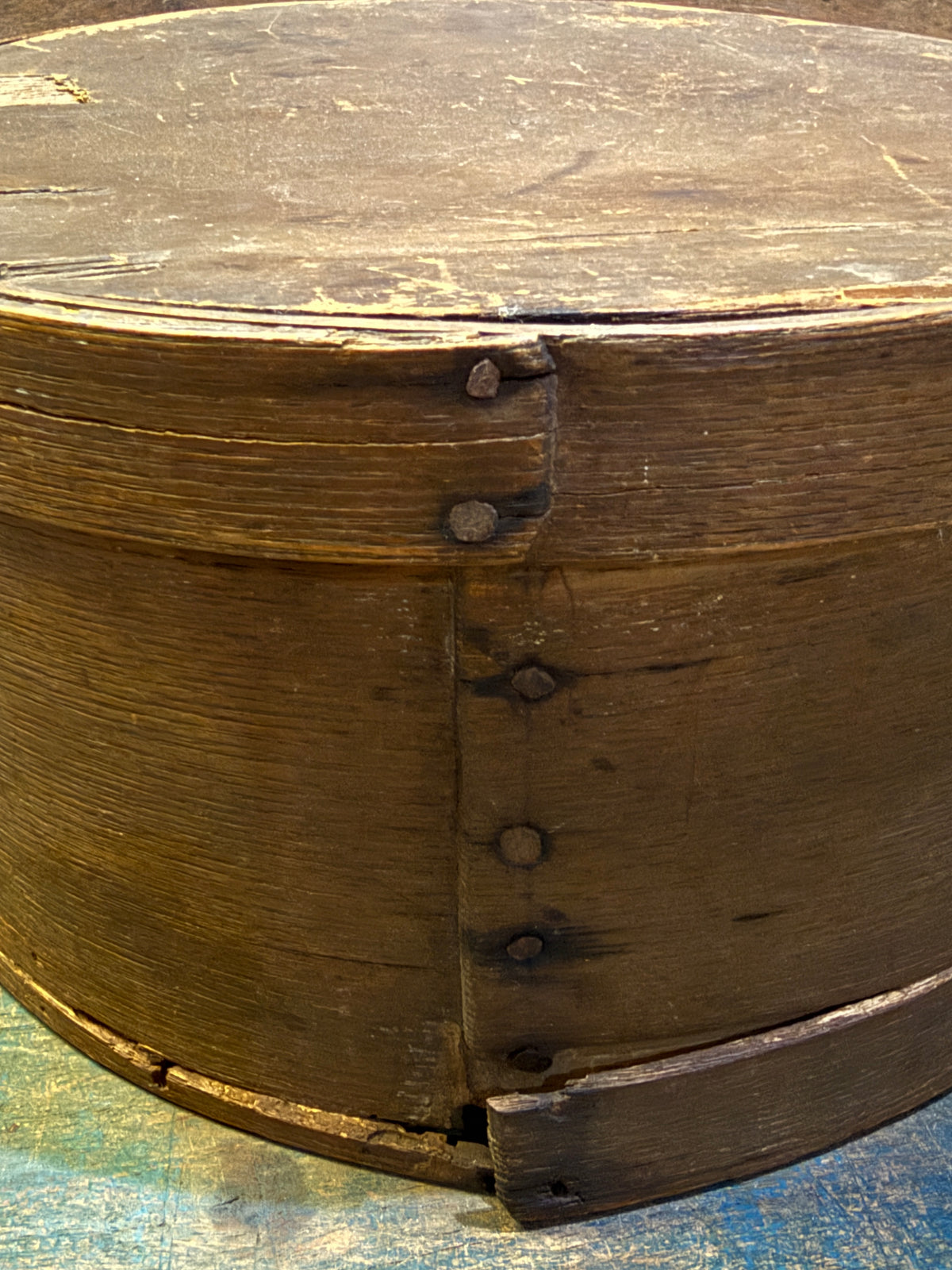 Early 19th-Century Bentwood Pantry Box - B