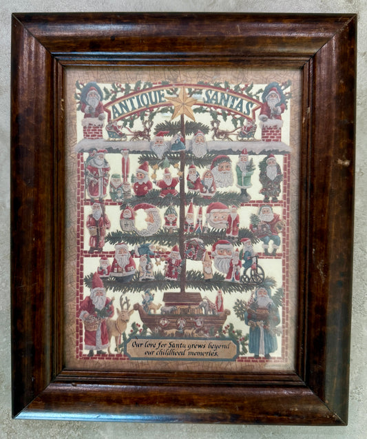 “Antique Santas” German-Style Scherenschnitte