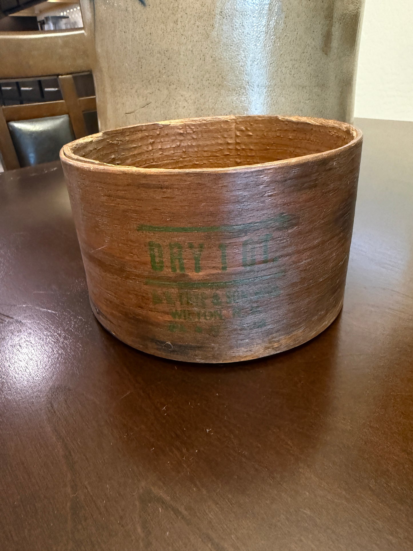 1 Qt. Frye & Son Wooden Dry Measure