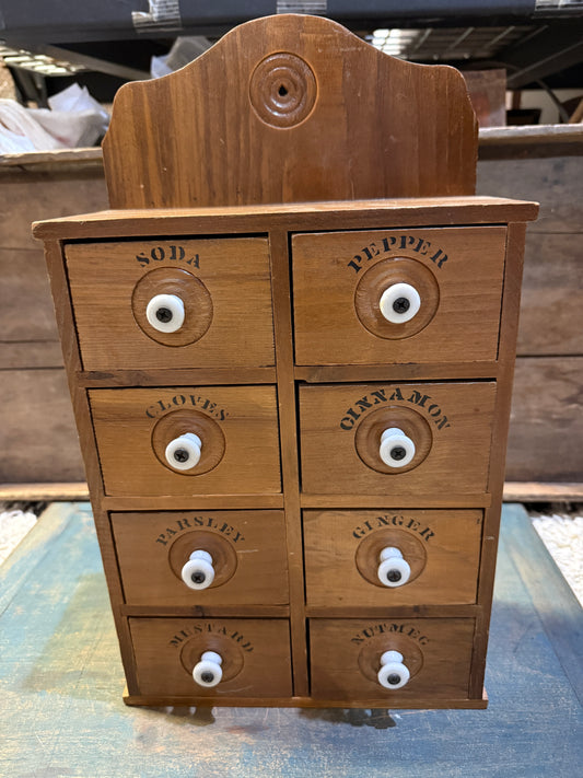 8-Drawer Spice Cabinet