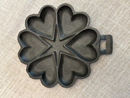 Cast-Iron Heart Pan