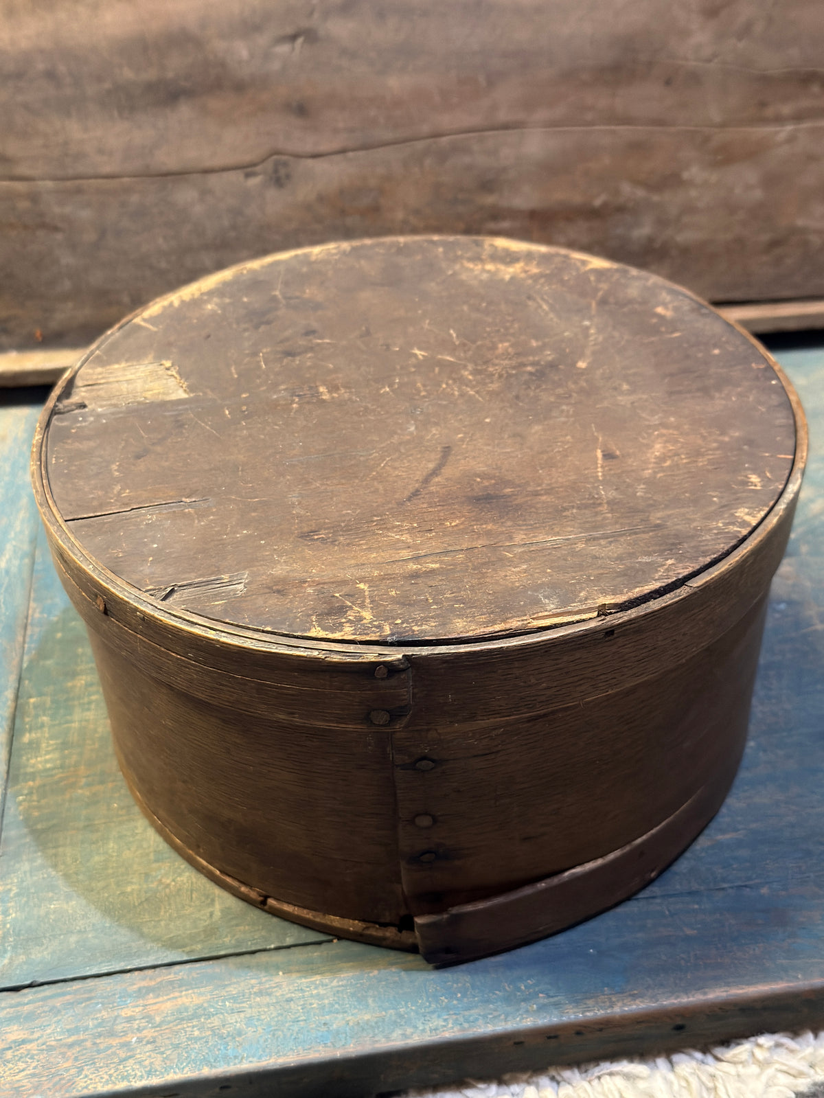 Early 19th-Century Bentwood Pantry Box - B