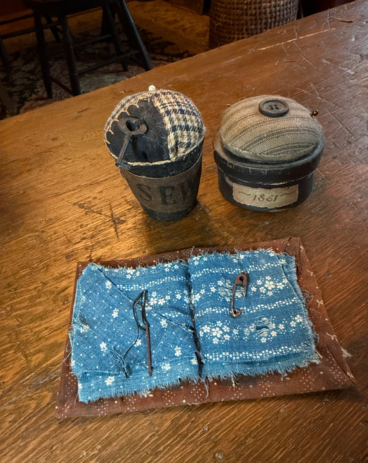Set of 3 Pin Cushions/Pin Keep