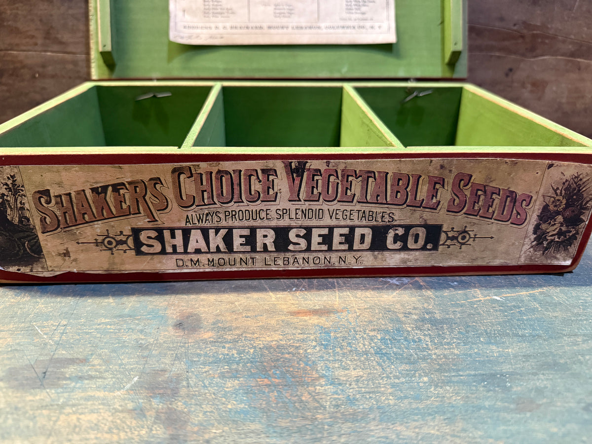 Shaker Seed Co. Advertising Reproduction Seed Box