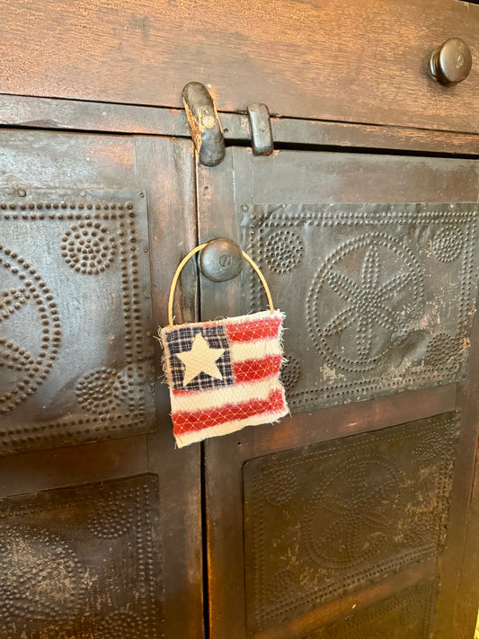 Stuffed American Flag Pillow Ornament