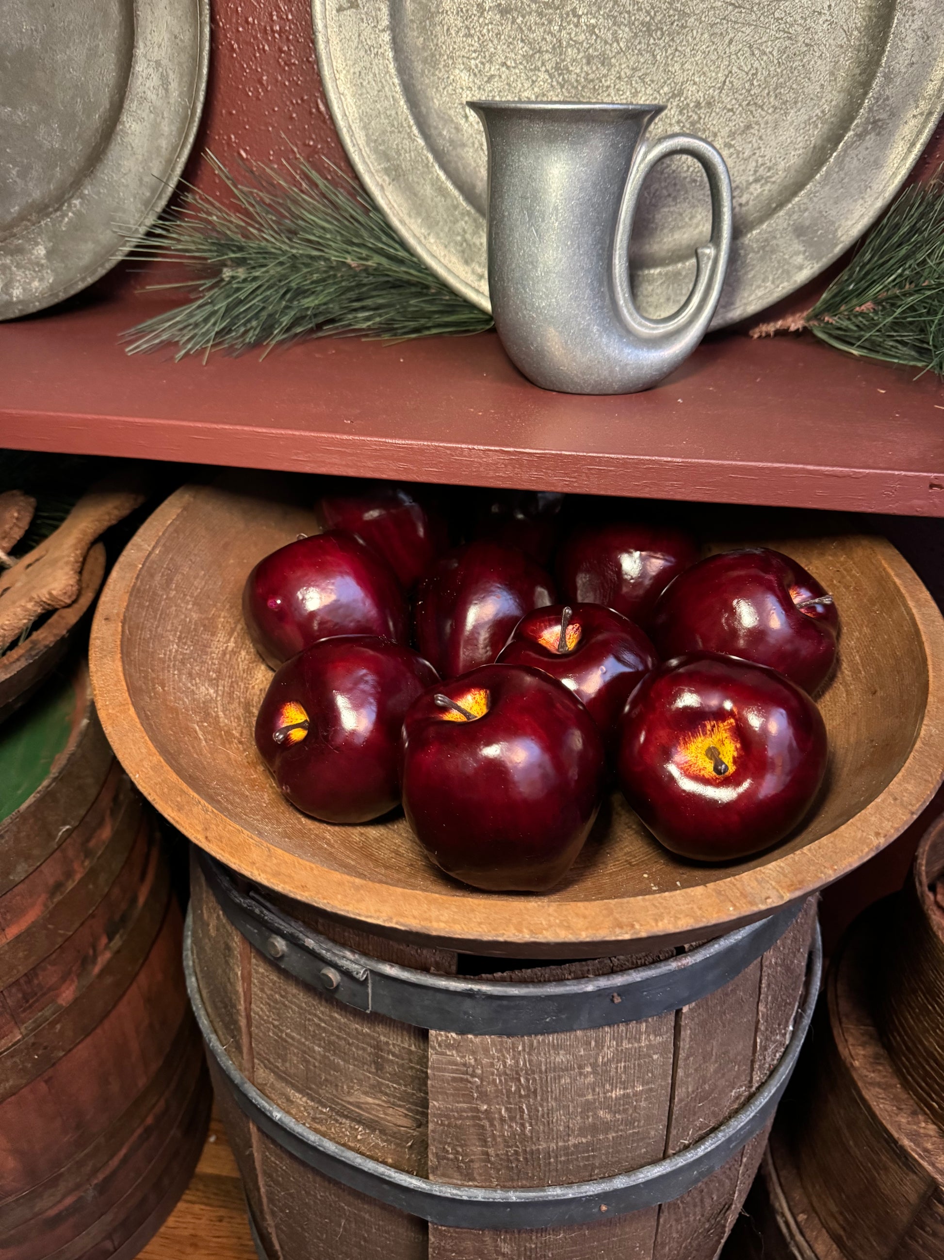 Artificial Realistic Apples Set of 12 – A Primitive Place