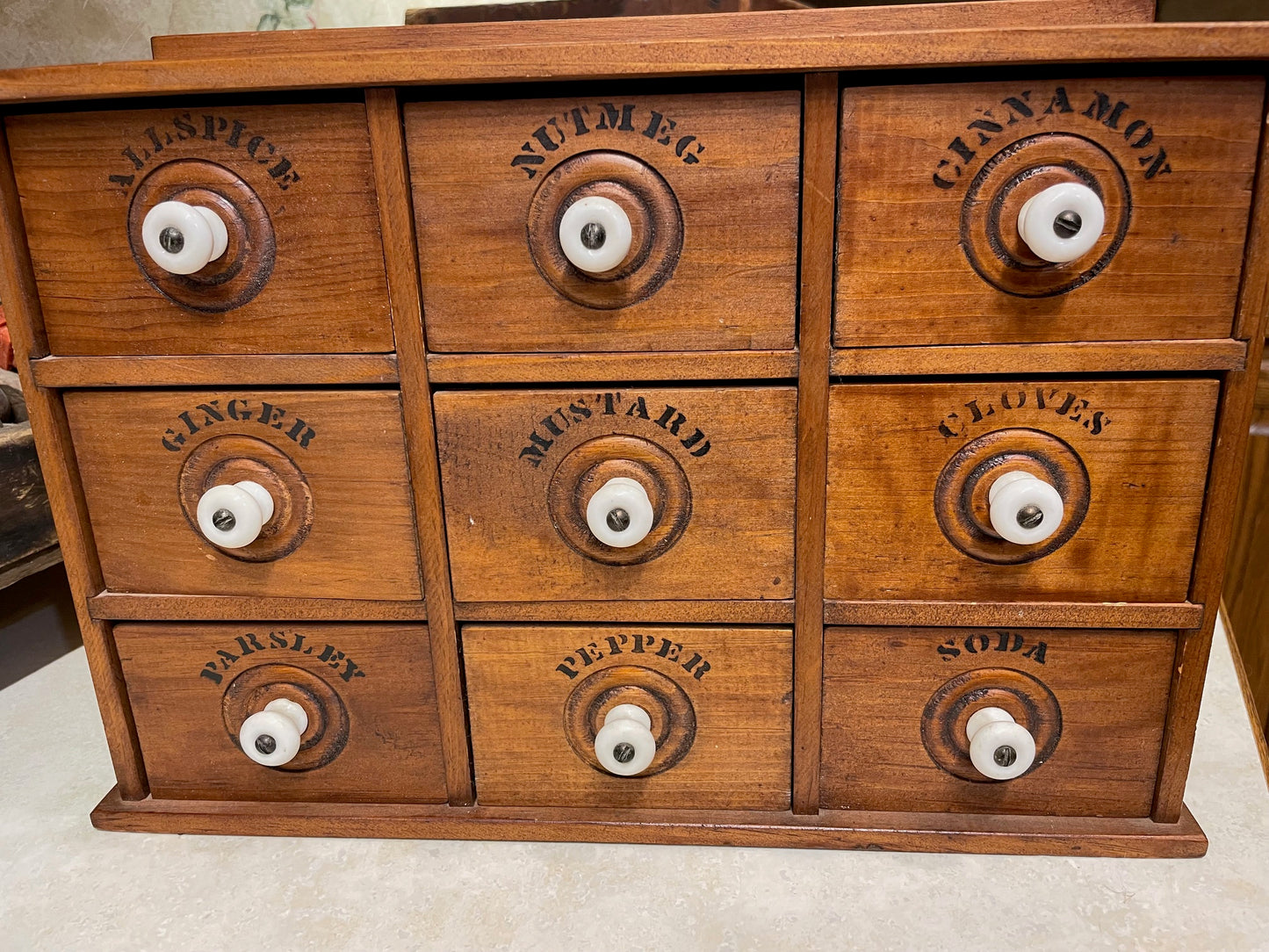 9-Drawer Spice & Herb Cabinet