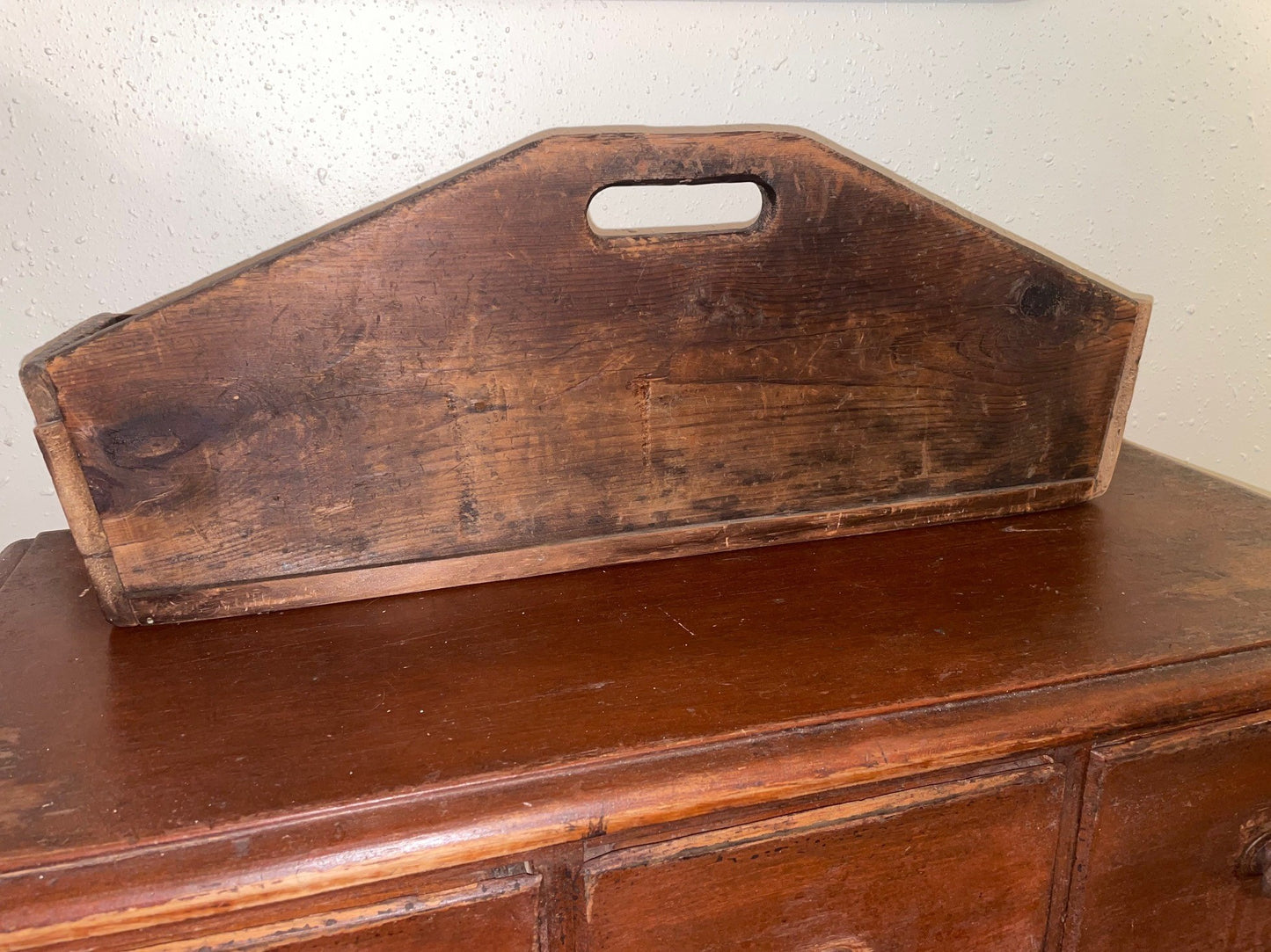 Early Wall Box in Original Red Paint