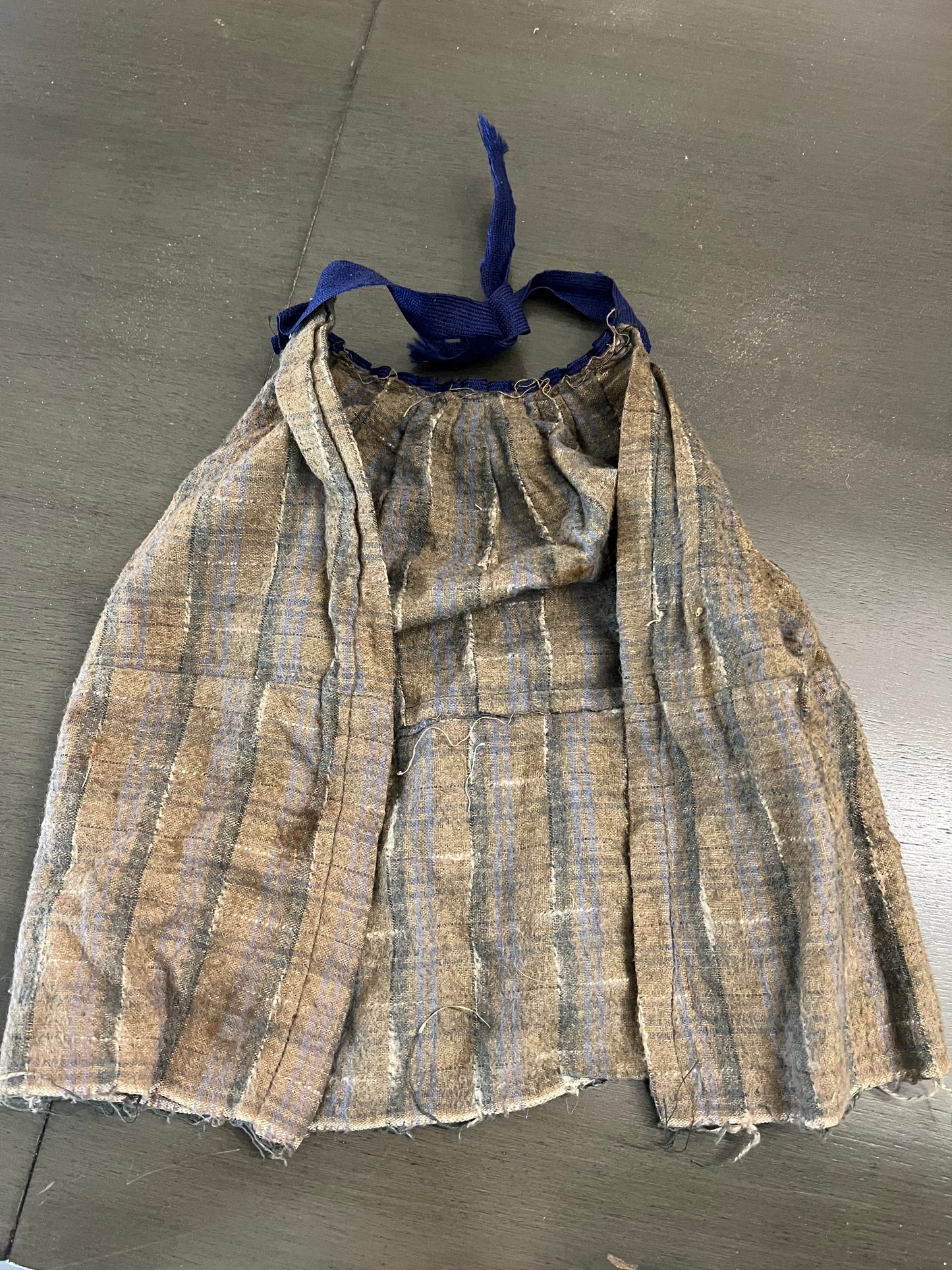 Green Homespun Check Skirt