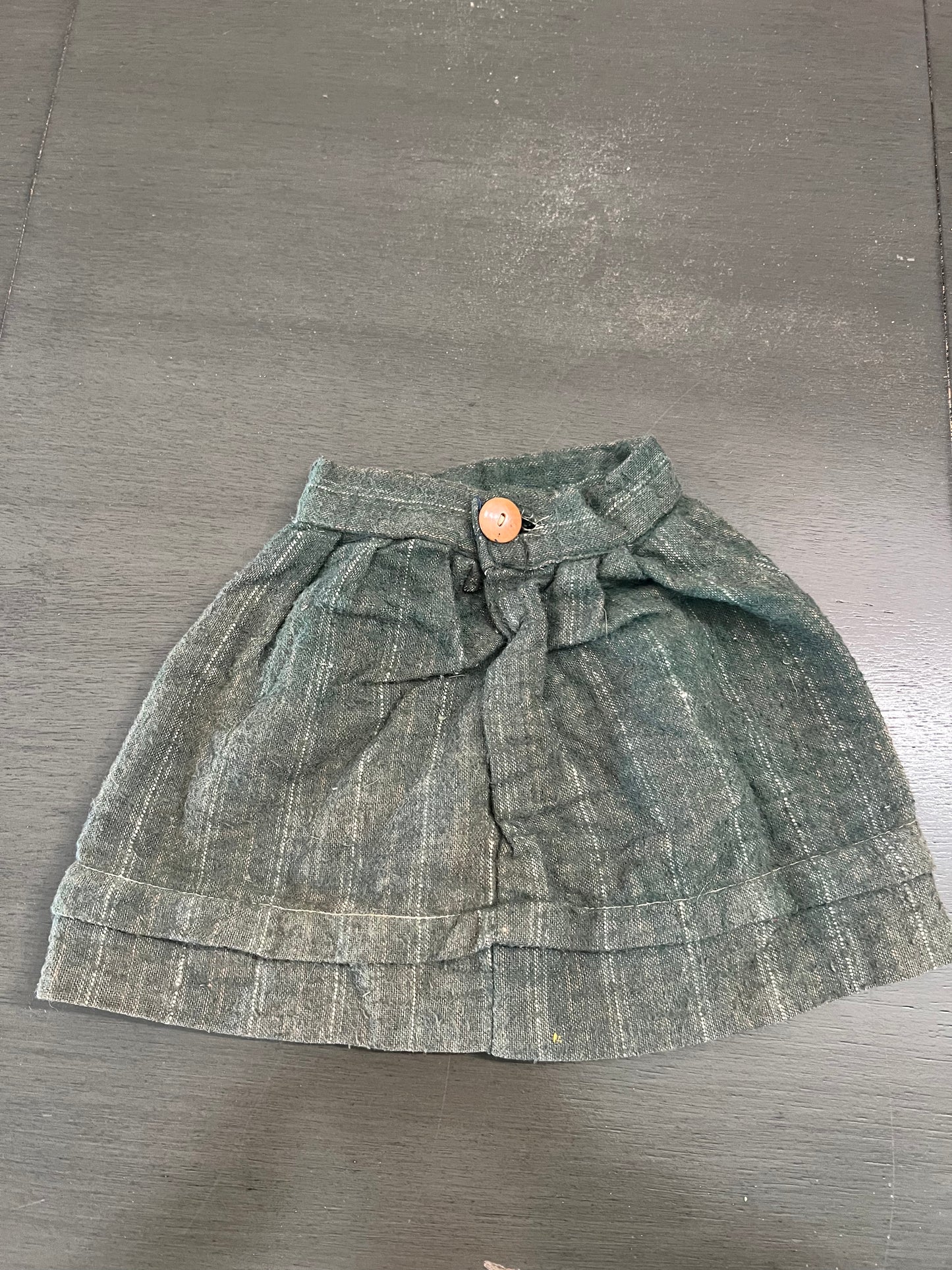 Green Homespun Skirt