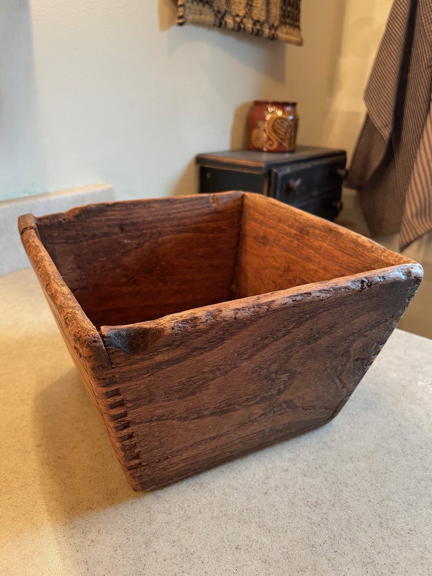 Antique Canted Dove Tailed Box