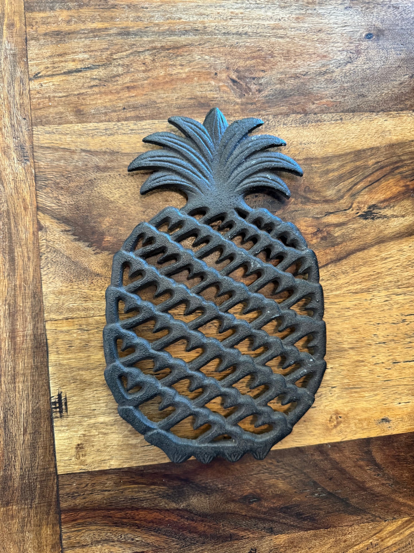 Large Cast Iron Pineapple Trivet