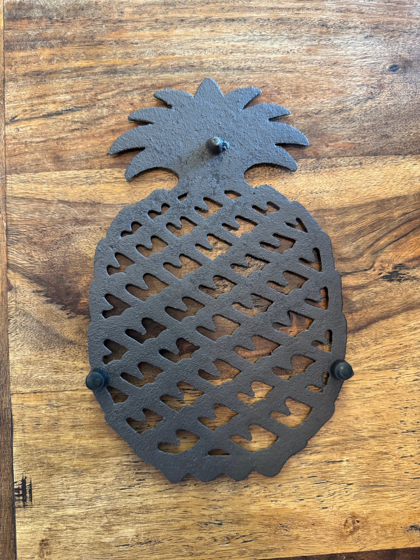 Large Cast Iron Pineapple Trivet