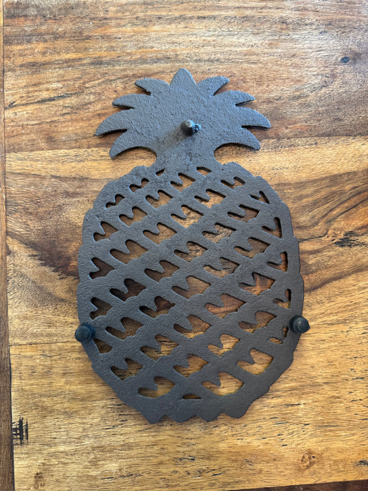 Large Cast Iron Pineapple Trivet
