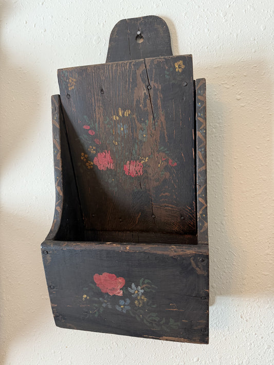 Antique Folk Art Wall Box