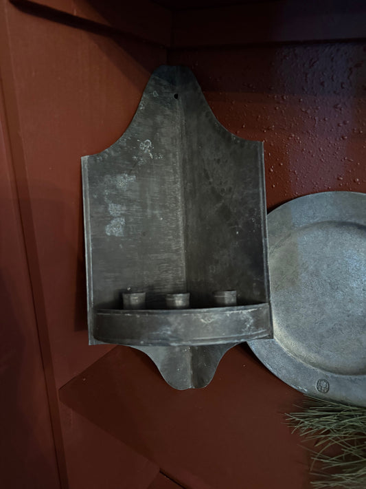 Reproduction Tin Corner Candle Sconce