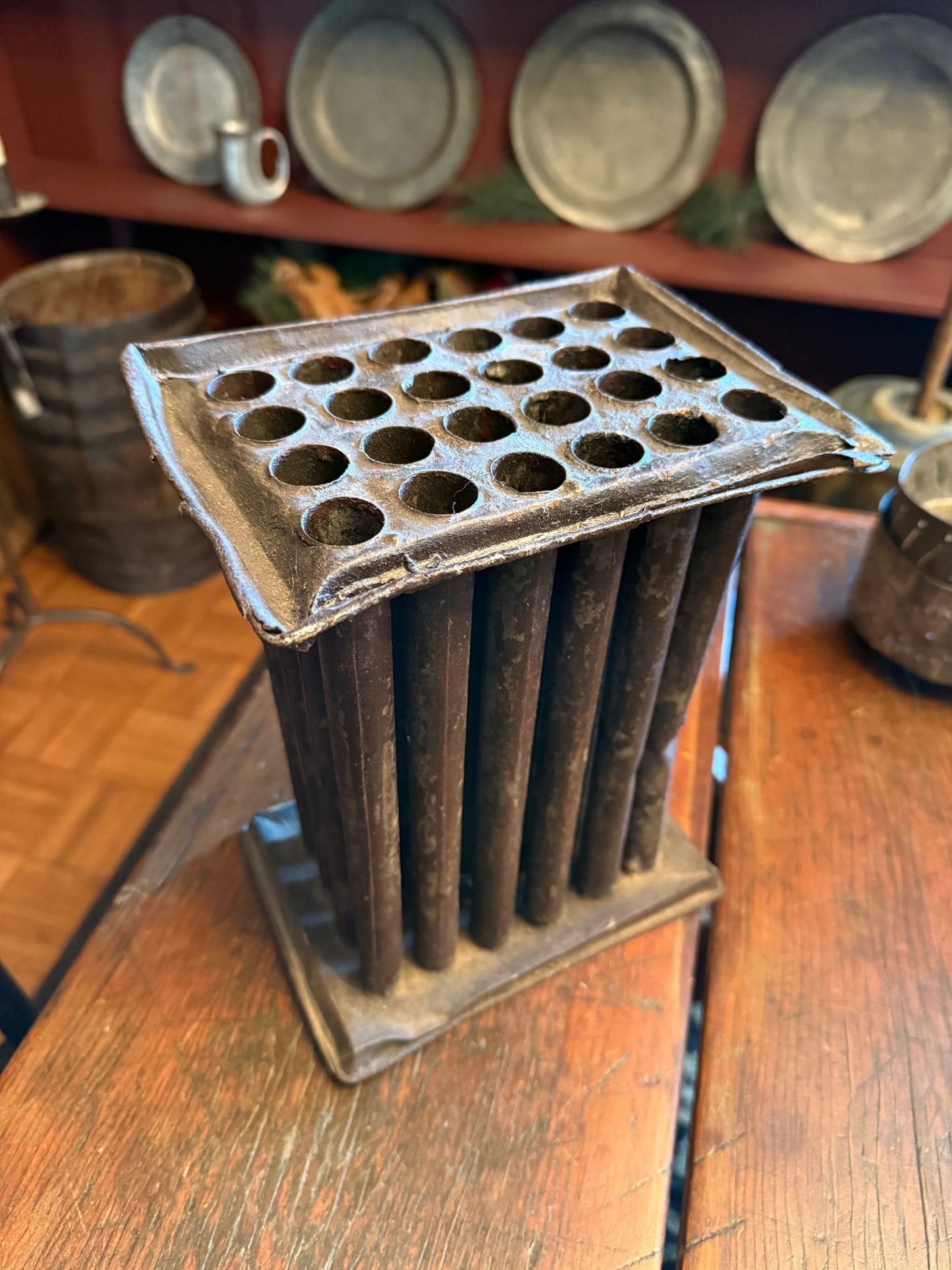 Early Large Antique 24-hole Candle Mold