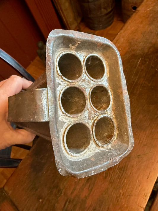 Early Antique 6-Hole Candle Mold