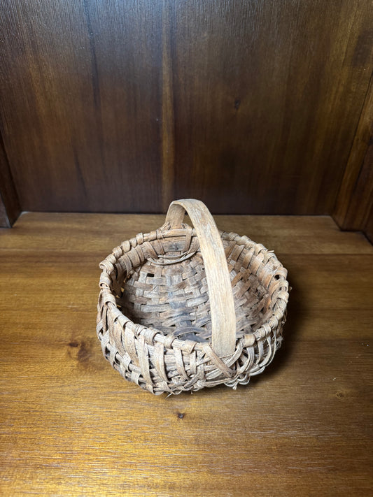 Small Antique Handwoven Basket