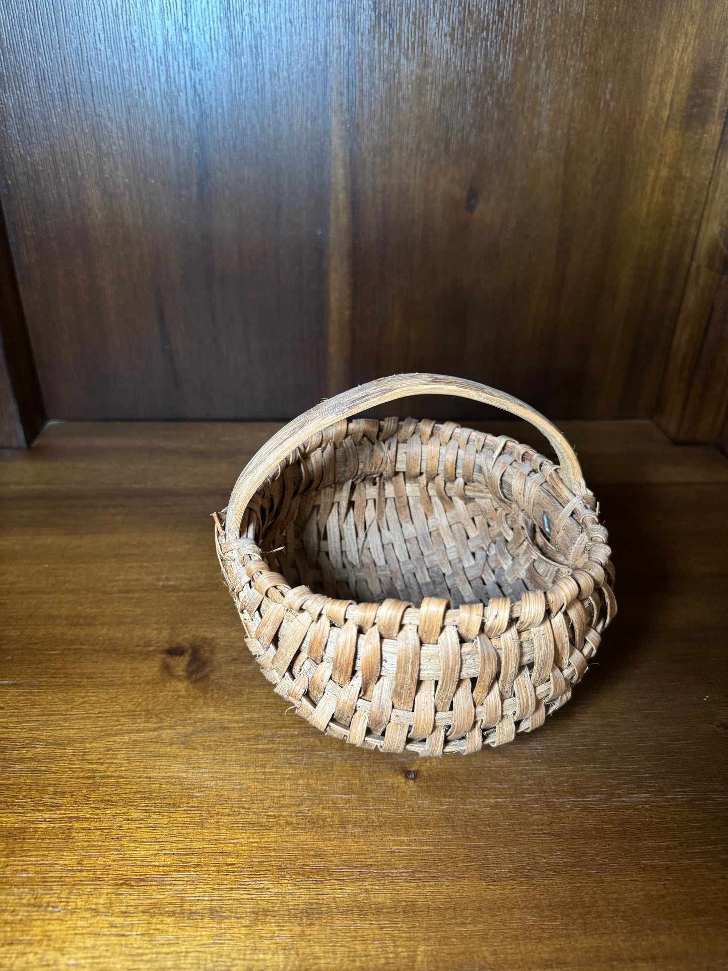 Small Antique Handwoven Basket