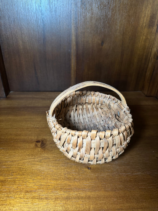 Small Antique Handwoven Basket