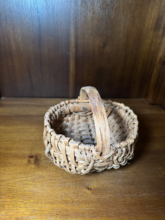 Small Antique Handwoven Basket