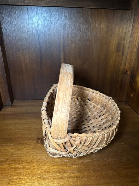 Antique Handwoven Wall Basket
