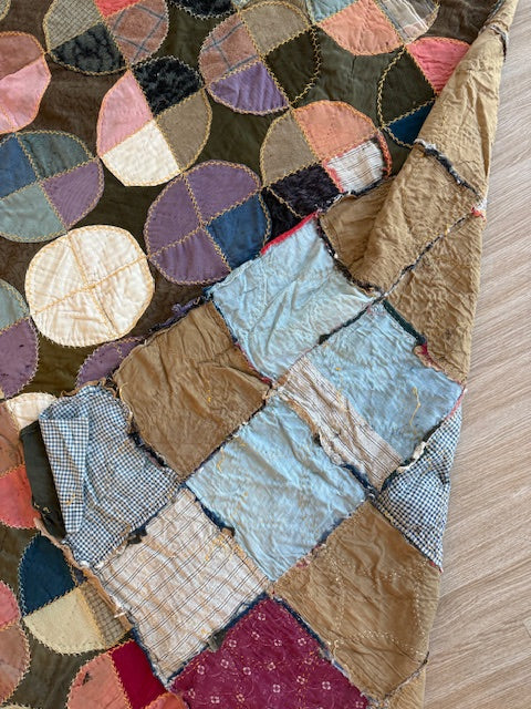 Antique Two-Sided Crazy Quilt